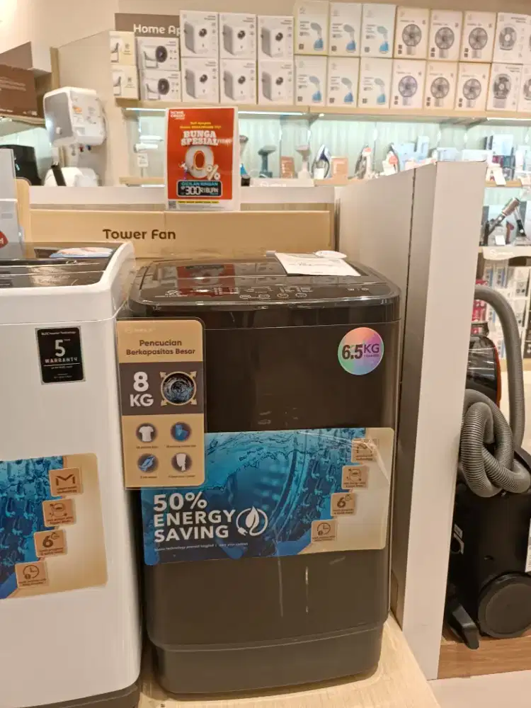 Bunga Cicilan 0% KELS WASH MACHINE TOP LOADING 6,5KG