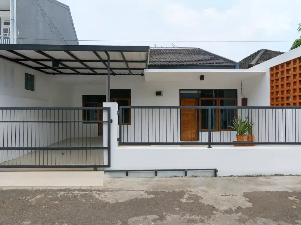 rumah 1 lantai murah bebas banjir di bandung timur komplek santosa