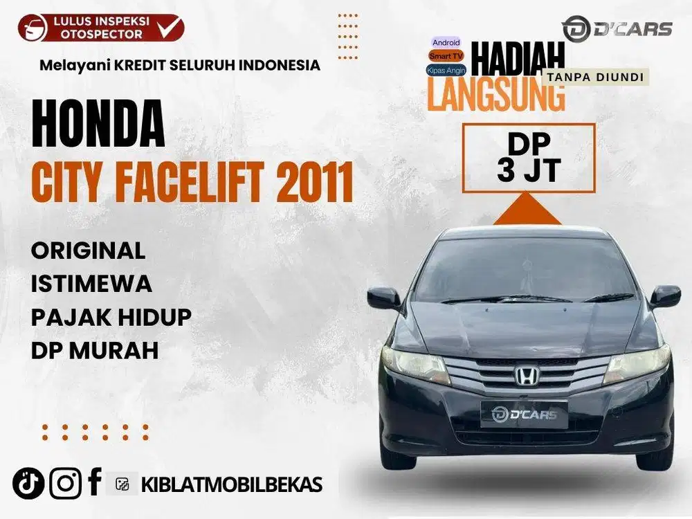 HONDA CITY 1.5 2011 FACELIFT BEBAS BANJIR BEBAS LAKA ISTIMEWA
