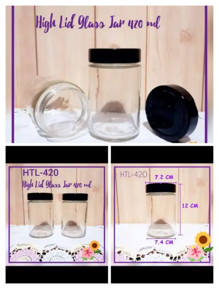 Toples Kaca / Jar Kaca