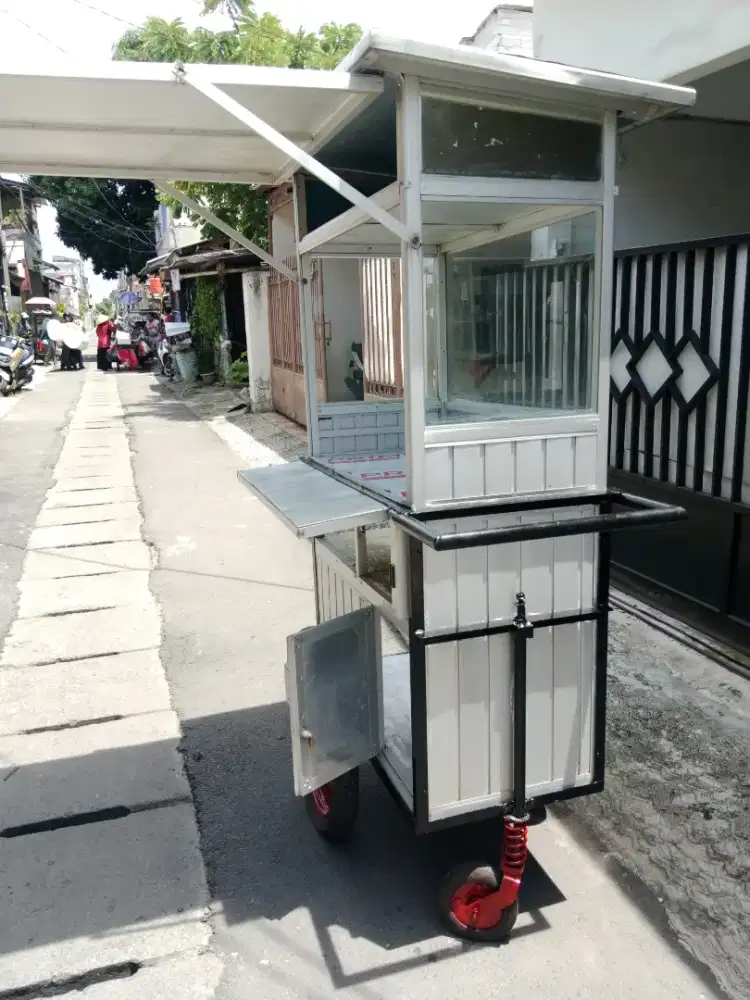 Gerobak alumunium serba guna ( nego tipis  )