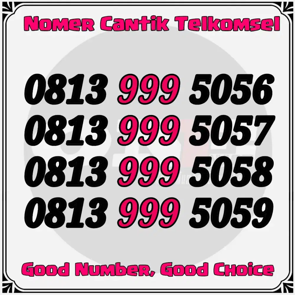 Nomer Cantik Simpati 11 digit tripel 999
