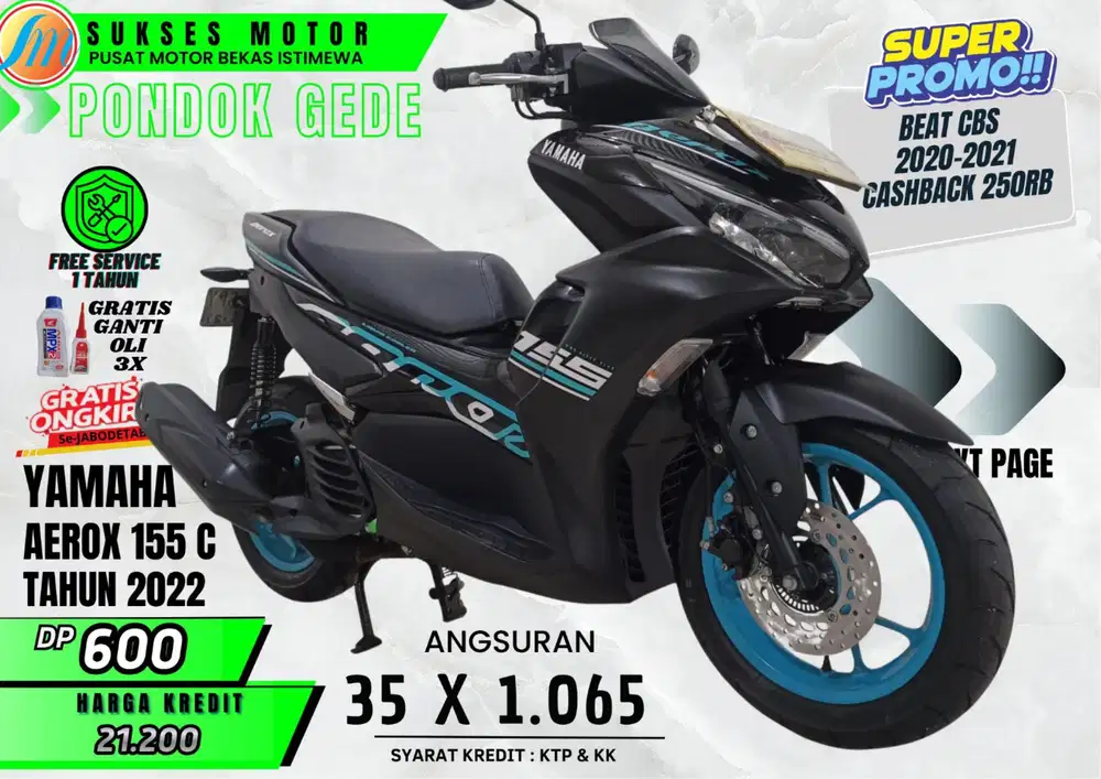 AEROX C 155 TH 2022 YANG SECOND PASTI LEBIH MURAH