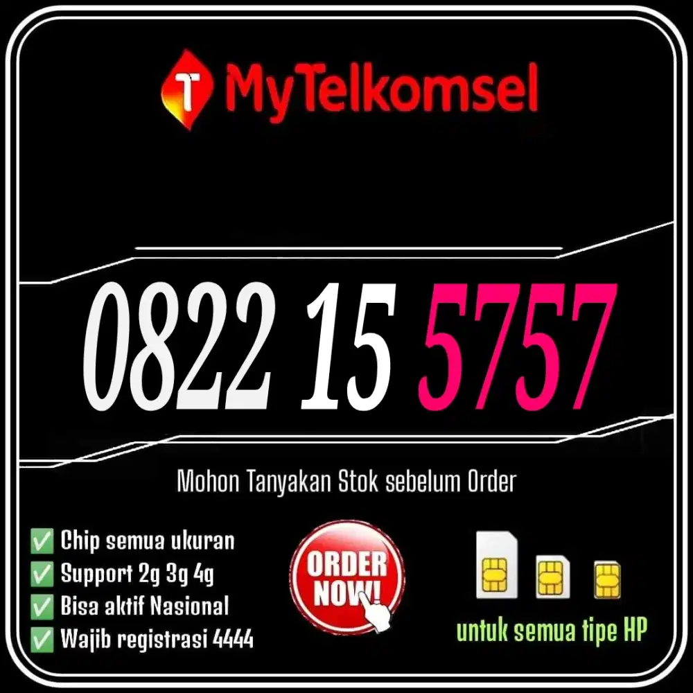 Nomer Cantik Simpati 10 digit Maju Maju