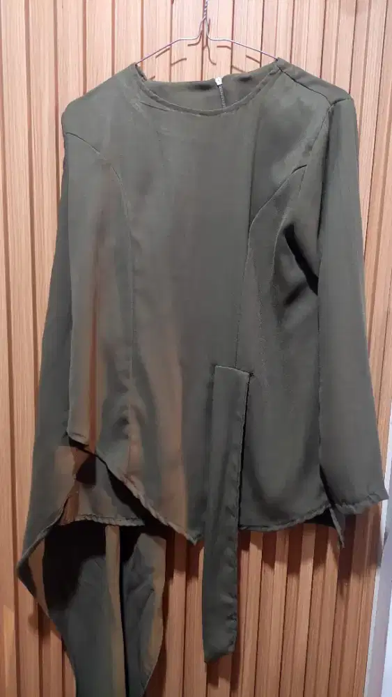 Priloved Blouse dan Rok army hijau