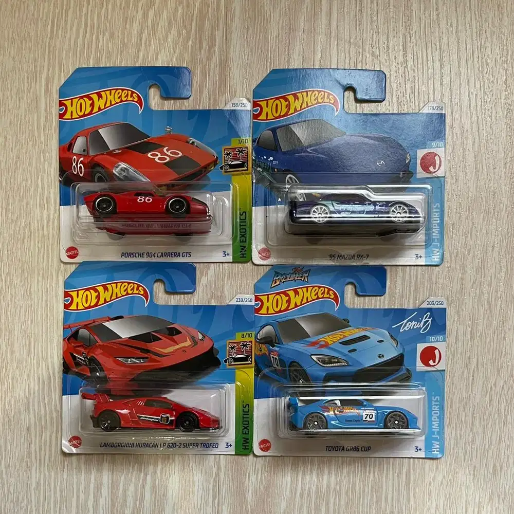 Hotwheels Take All Only 4 pcs Short Card Hot Wheels