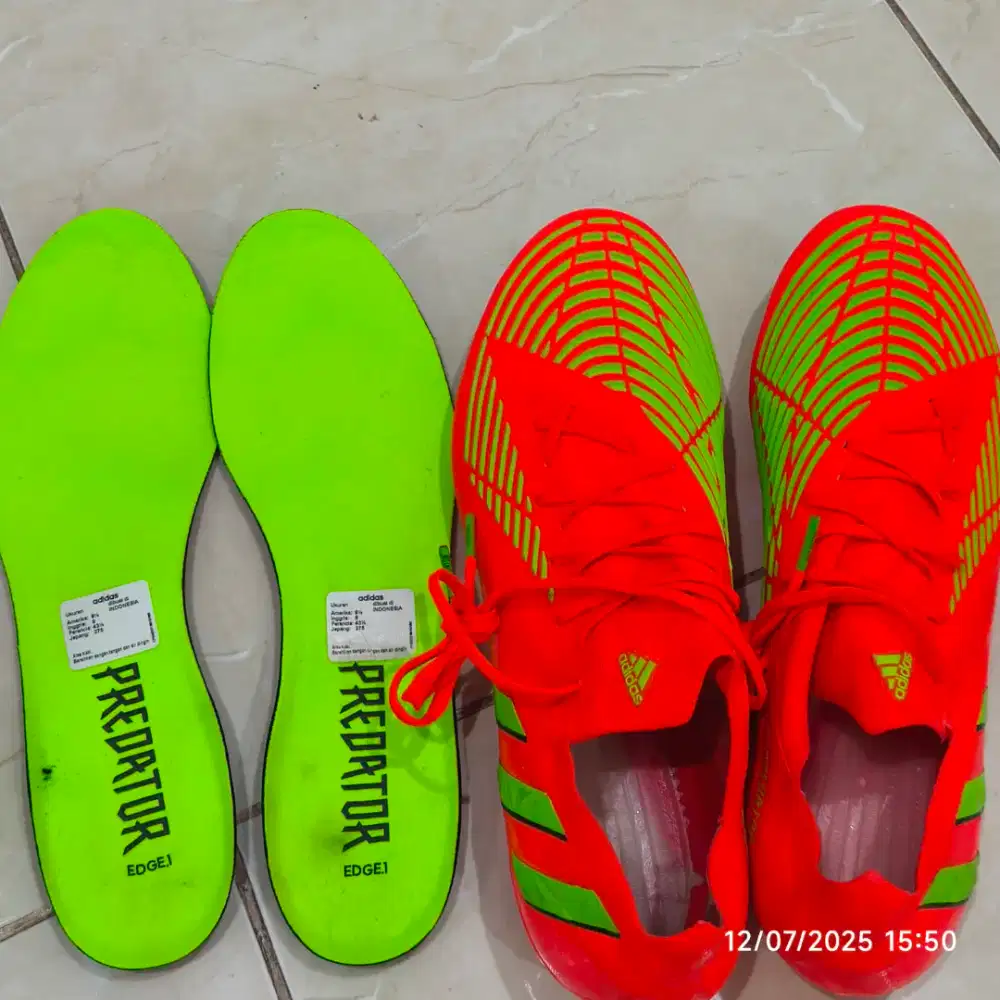 Sepatu Bola Adidas Predator Edge .1 Original Seken 43 1/3 (27.5cm)