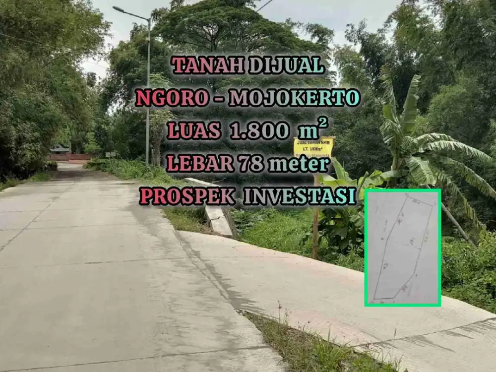 DIJUAL TANAH JOLOTUNDO NGORO MOJOKERTO