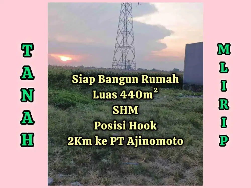 DIJUAL TANAH SIAP BANGUN MLIRIP MOJOKERTO