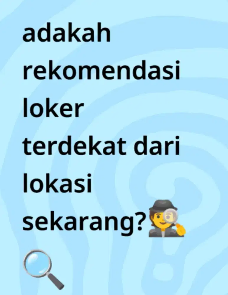 Sedang Cari Pekerjaan