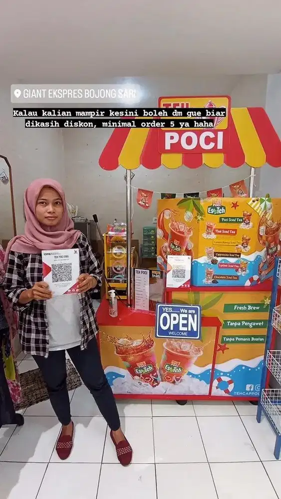 Meja Usaha Teh Poci Murah