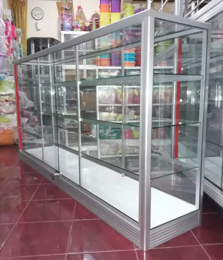 Etalase Panjang 2Mx1M Barang Baru & Siap Kirim