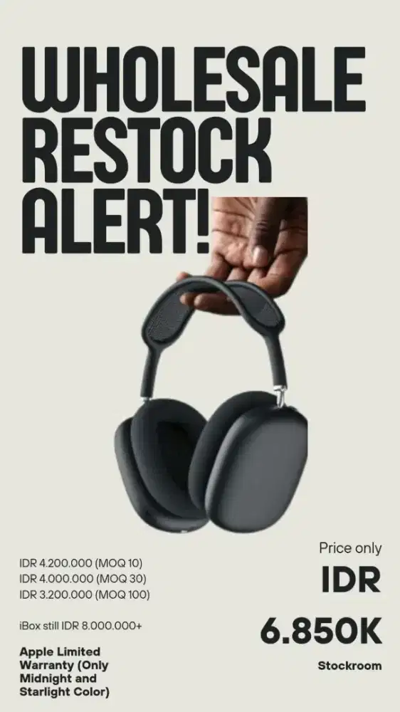 AIRPODS MAX GEN 2 BNIB Garansi Apple Store Singapore