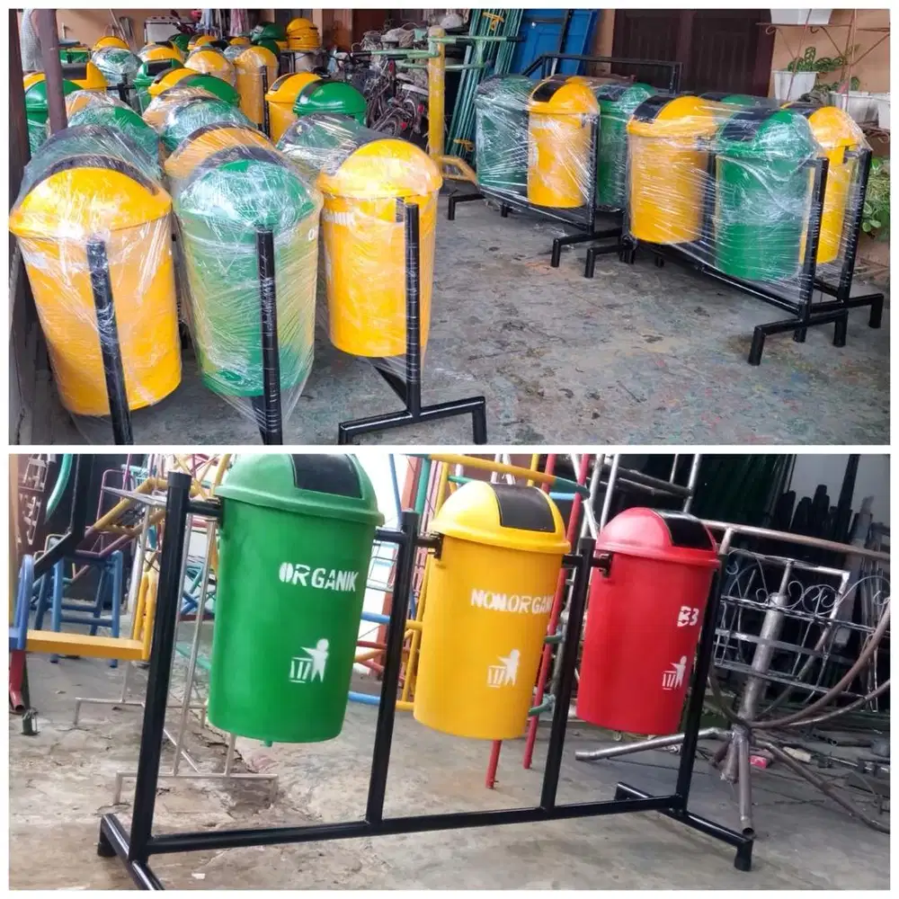 Tong sampah organik dan non organik (bs antr skitr medan)