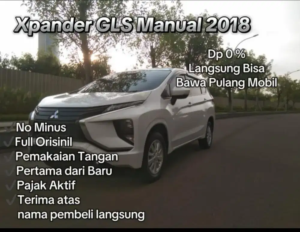 Dp 0% bisa bawa pulang mobil !! Xpander gls 2018 wrn putih
