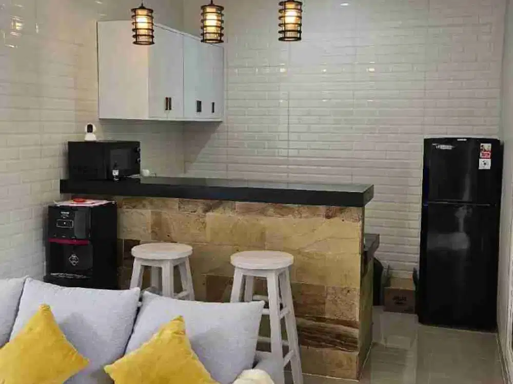 2 bedroom villa Cantik dalung Dekat Canggu fully furnished strategis sewa tahunan view sungai