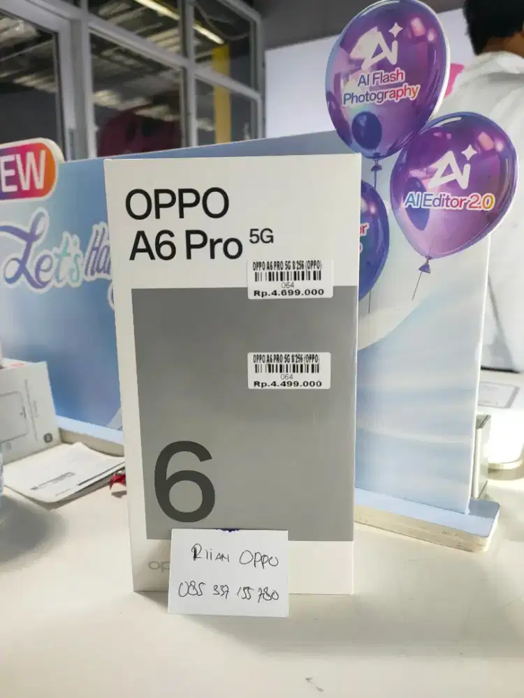 Oppo A6 pro 5G Ram 8/256gb ATLANTIS DAHSYAT