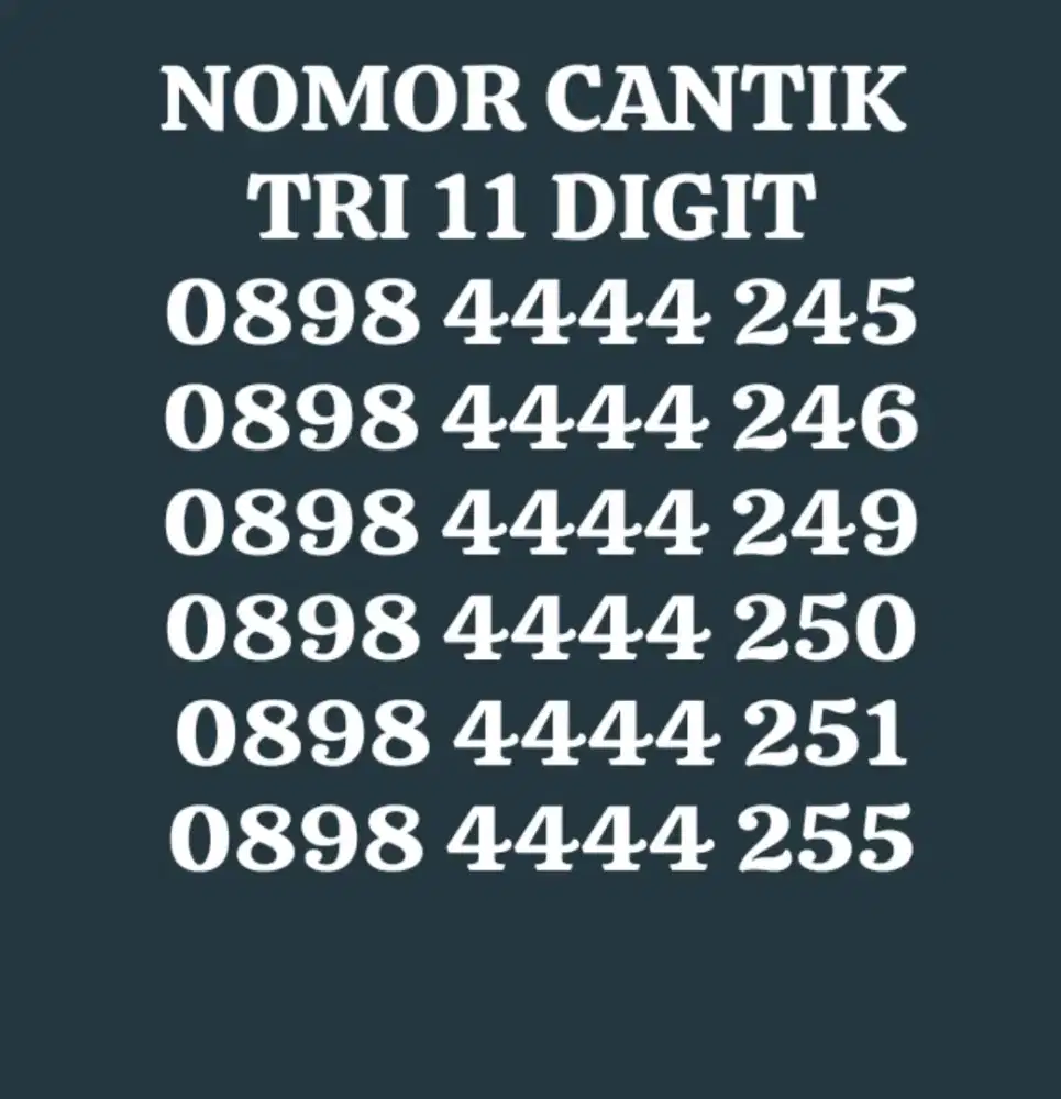 TRI/NOMOR CANTIM