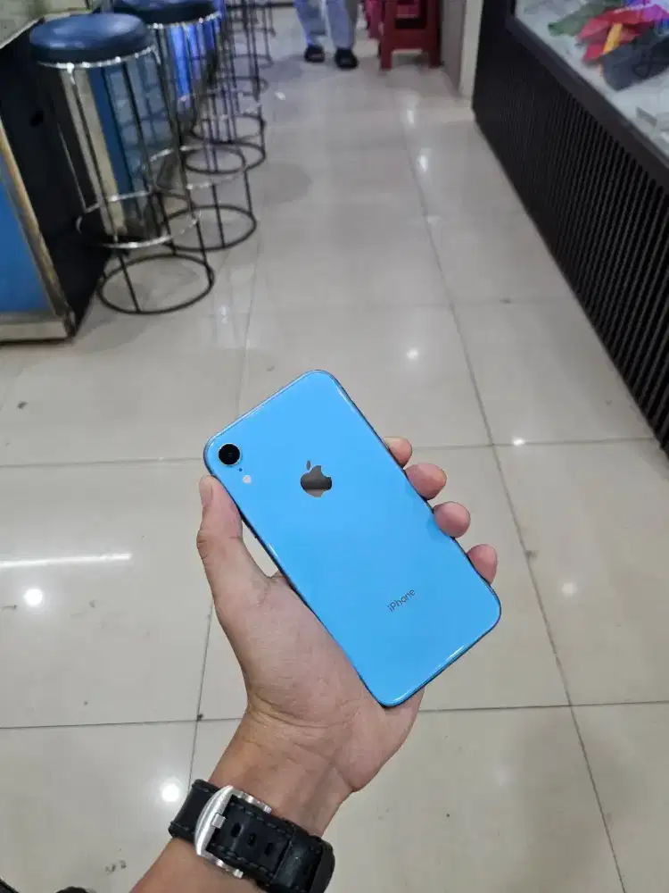 iPhone Xr 64gb Blue , Ex inter , Lengkap & No Minus