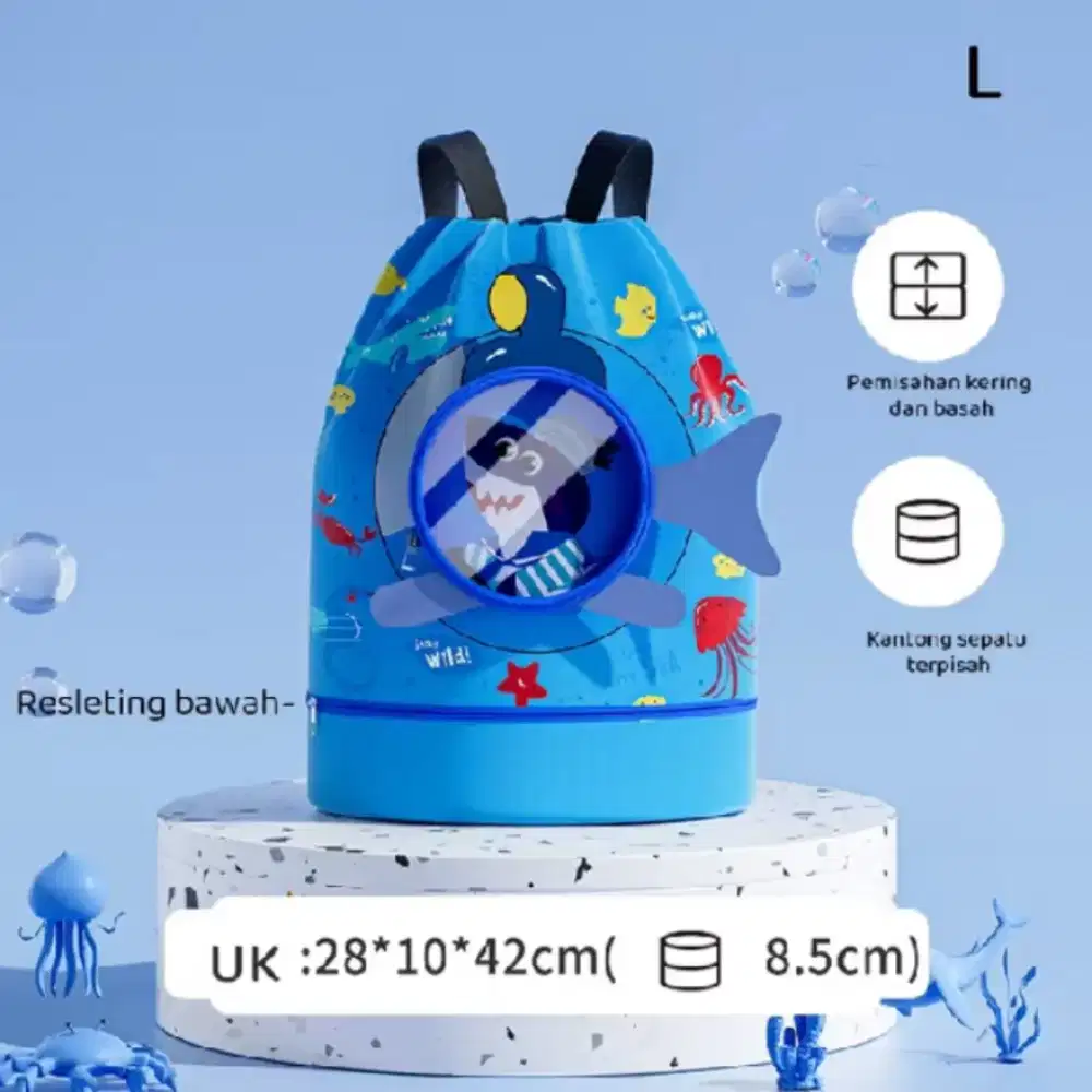 Cod tas ransel renang multifungsi