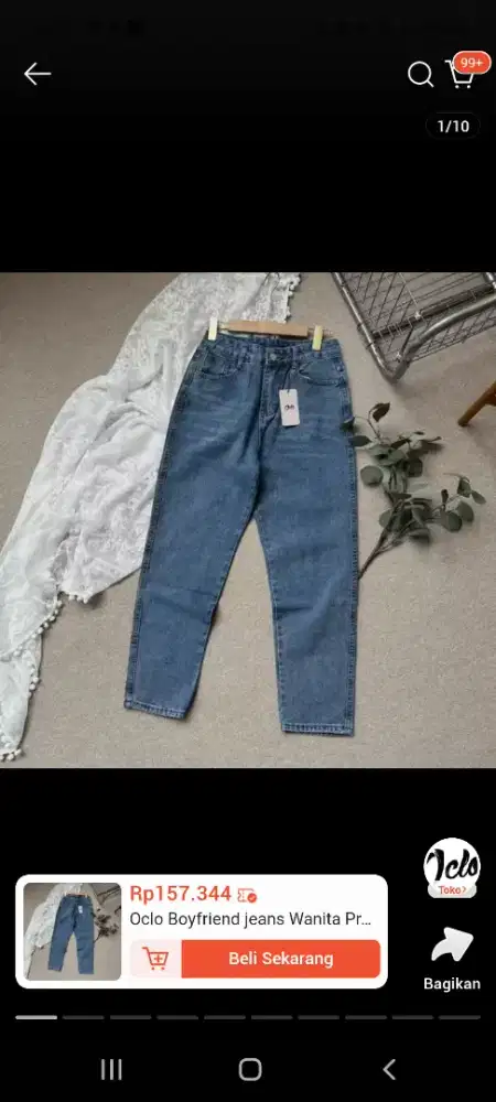 Celana jeans oclo boyfriend