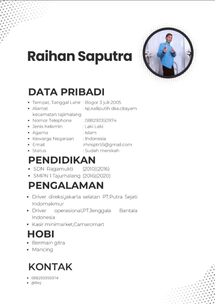 Cari pekerjaan sebagai driver pribadi