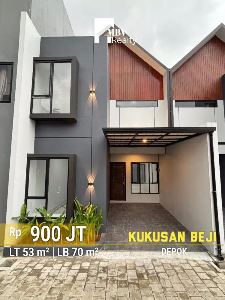 Di Jual Rumah Baru Harga Murah 2 Lantai Di Kukusan Beji Depok