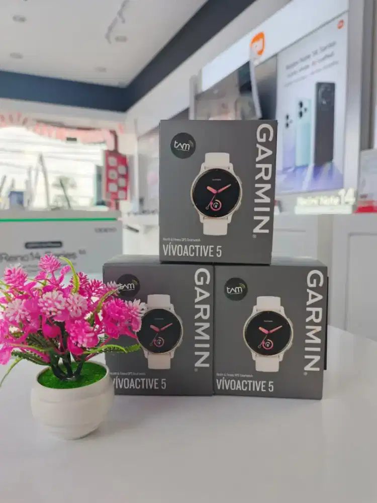Limited edition diskon 50% Garmin vivoactive 5 Ivory/gold bisa kredit