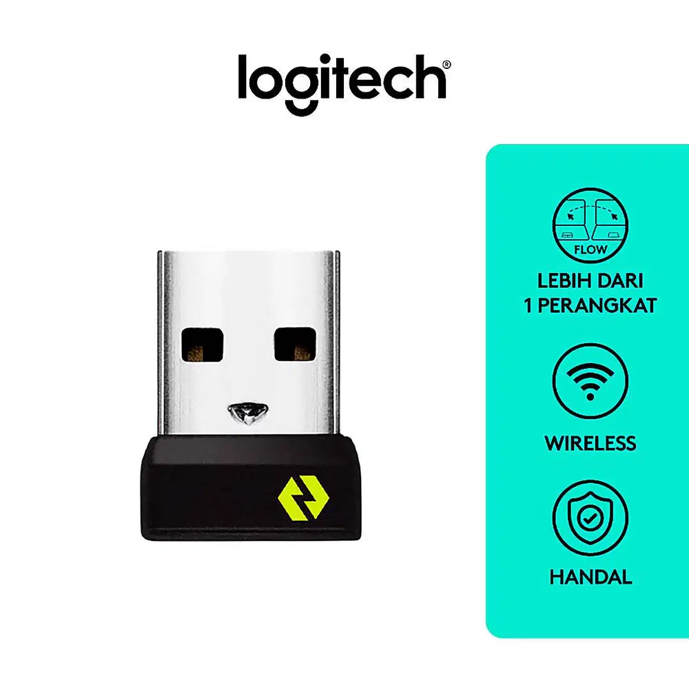 251207A Logitech Logi Bolt USB-A Dongle Wireless Receiver Mouse Keyboa