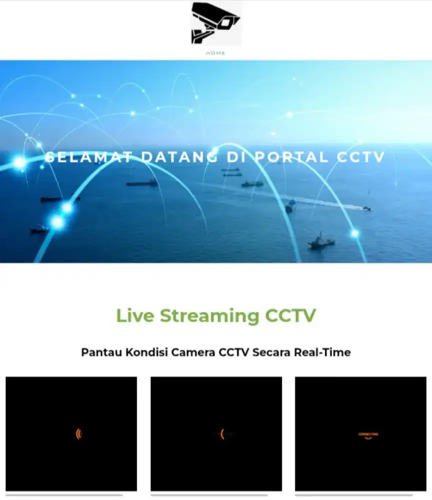 Pembuatan website Web Portal Camera CCTV Real Time Procotol