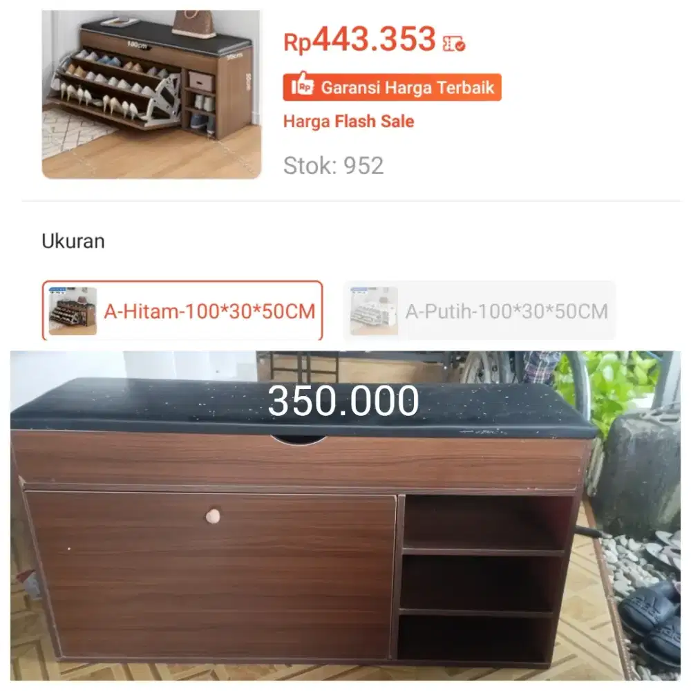 Cuci gudang rak sepatu dan rak serbaguna