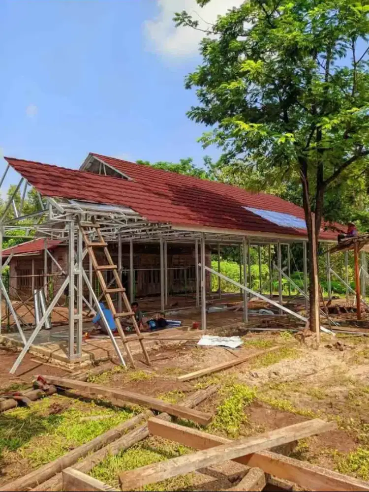 Bajaringan+genteng metal pasir