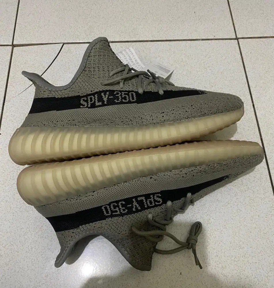 Adidas yeezy 350 v2 slate baru original