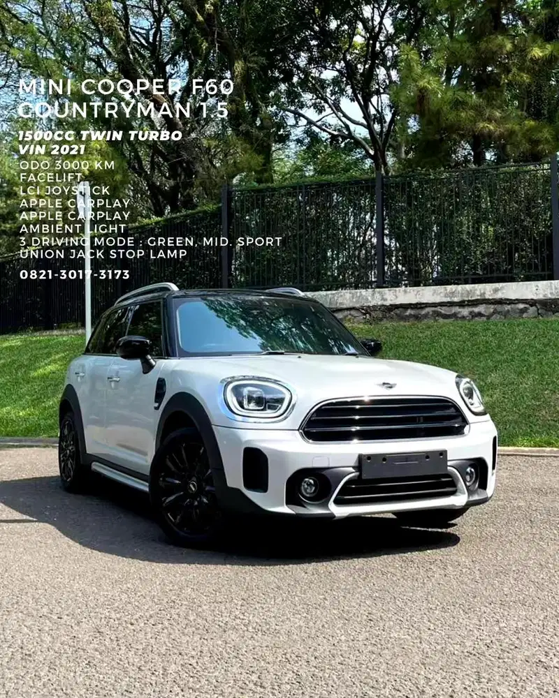 Mini cooper Countryman 1.5 turbo 2021 Facelift