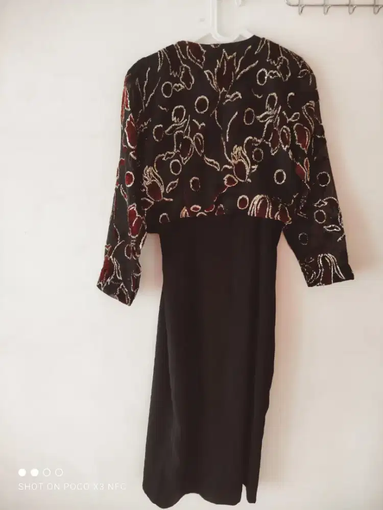 Preloved dress pesta/kondangan wanita free rompi