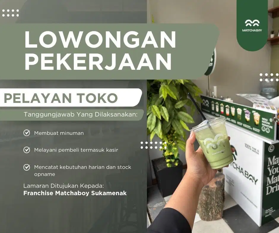 LOWONGAN PELAYAN TOKO MINUMAN