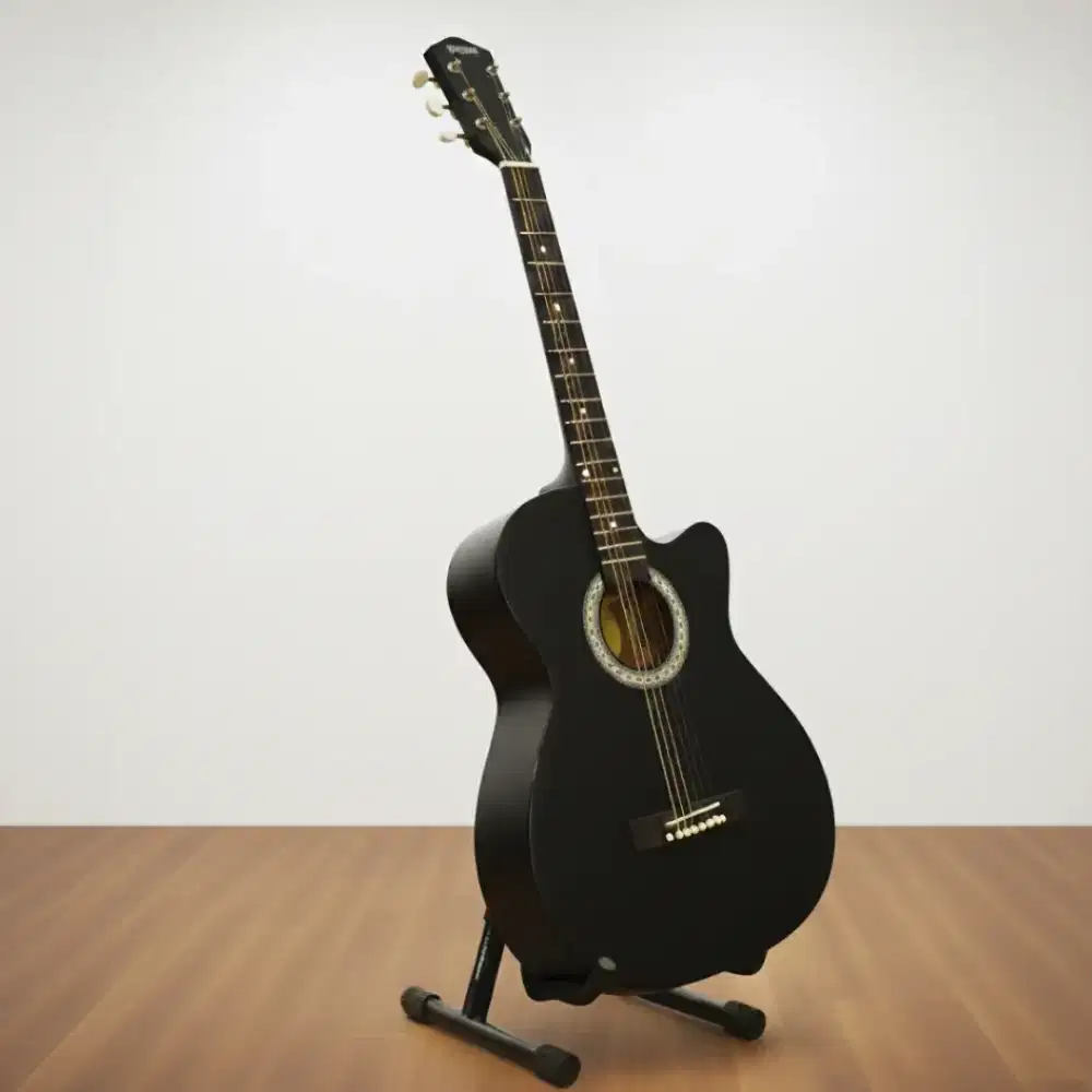 Gitar Akustik Yamaha Standar Hitam