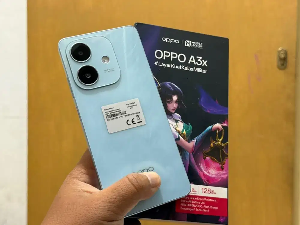 Oppo a3x 6/128gb mulus 1000% seperti baru fullset