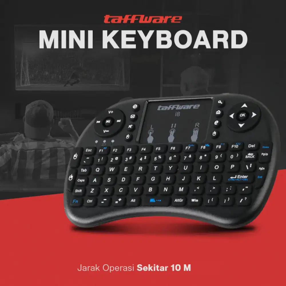 Keyboard Wireless Mini 2.4GHz With Touchpad Air Mouse