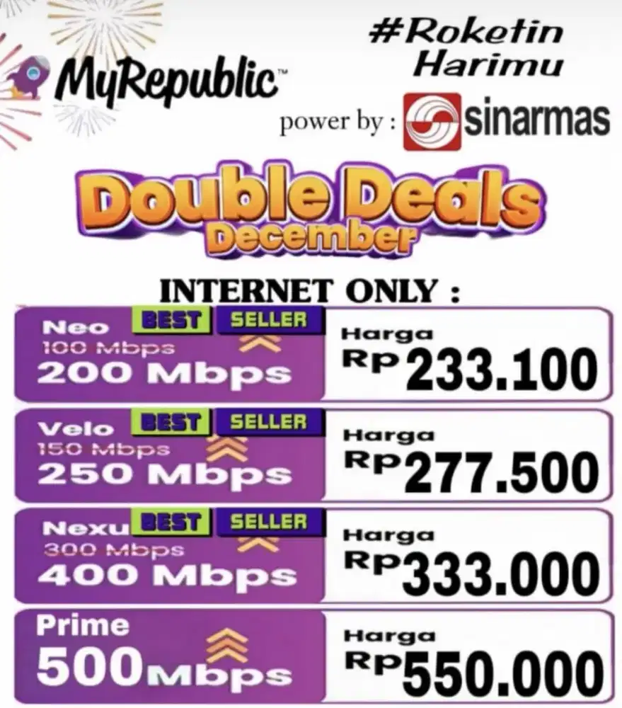 Promo Brutal Wifi Terbaik MyRepublic