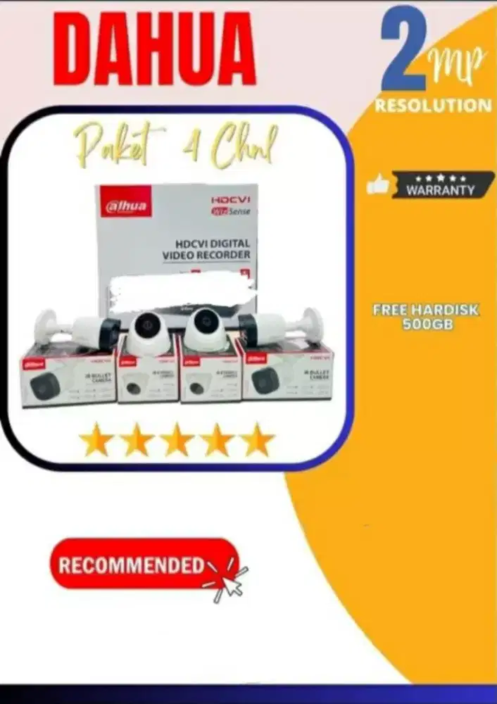 Paket cctv dahua 2MP