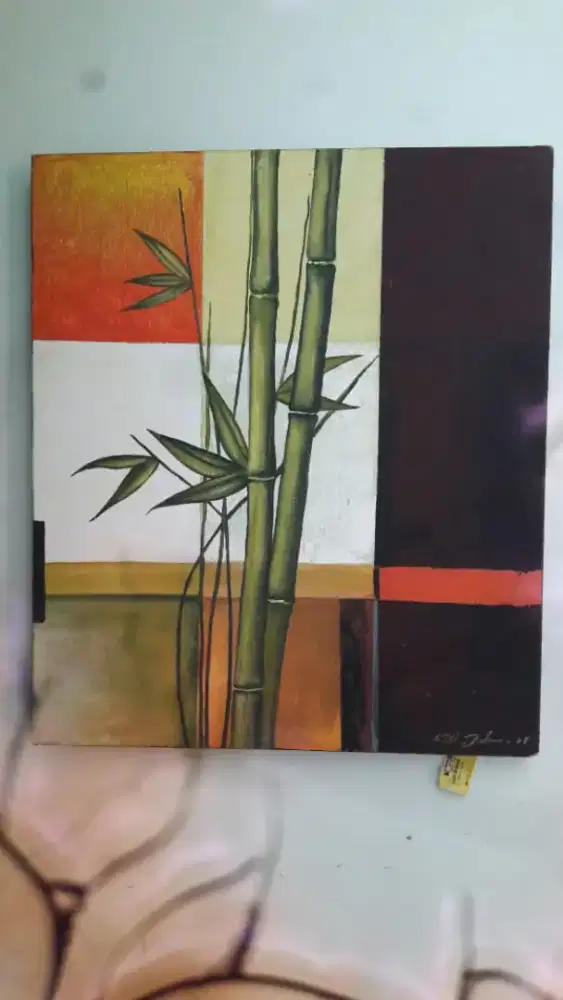 Lukisan kanvas minimalis