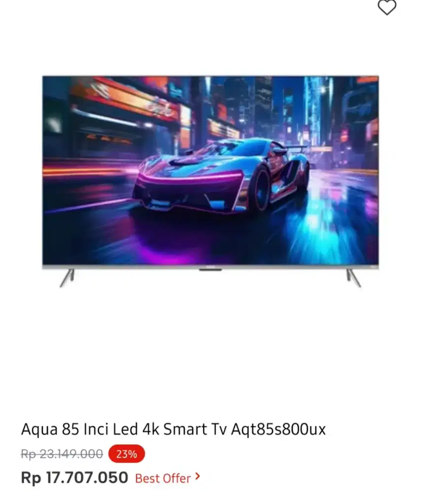 AQUA GOOGLE TV 4K 85 INCI