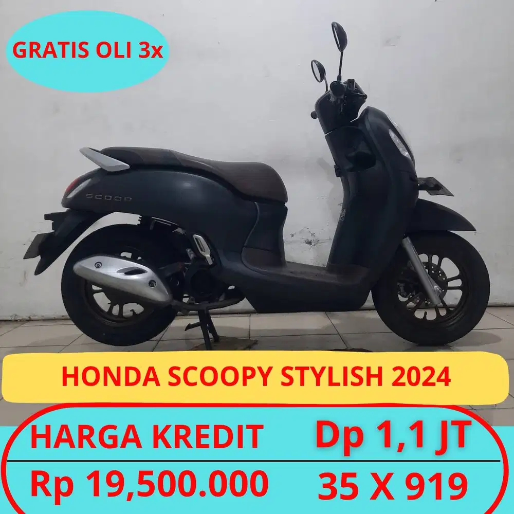 HONDA SCOOPY STYLISH 2024 DP HANYA 1.1 JUTA GUYSSS