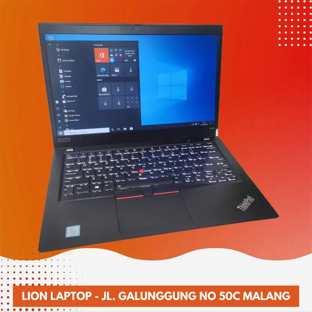 RAM 16GB SSD 512GB Core i5 Slim Lenovo Thinkpad T490s [08|12]