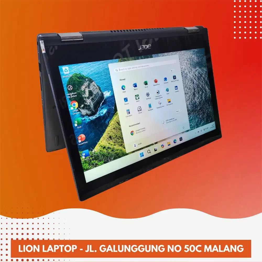 2 in 1 Flip Core i5 Gen 8 8/256 Acer Spin SP513-52N [08|12]