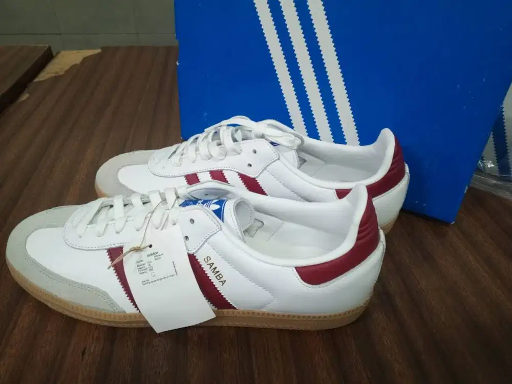 adidas Originals Samba OG white red size 47 ORIGINAL 100% (JDSPORT)