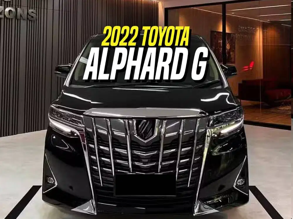 Toyota Alphard G TSS 2022 Black on Beige Hitan 2.5