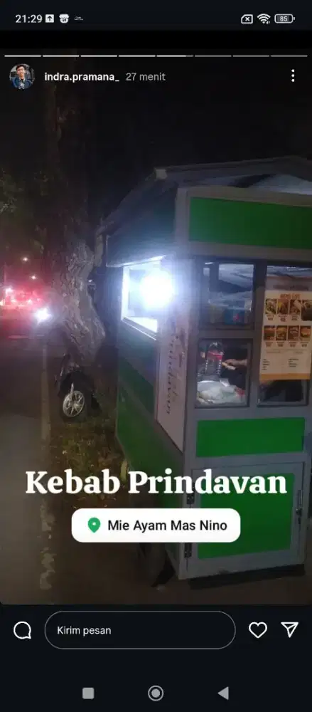 Gerobak kebab. Baru 1 bulan pemakaian