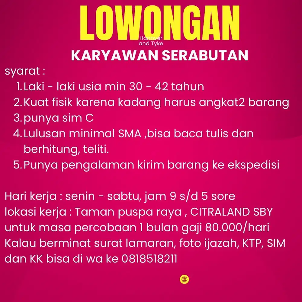 Karyawan serabutan